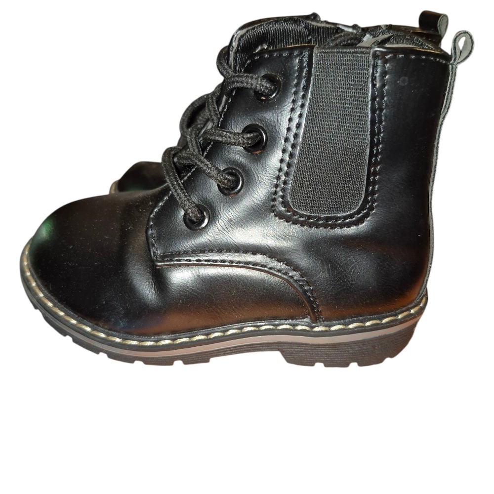 Comfy USA Black Boots High-Top Lace-Up